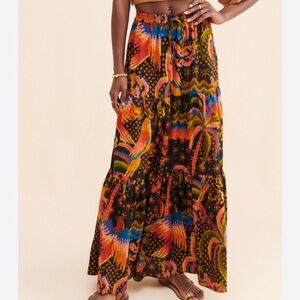 Farm Rio Macaw Island Maxi Skirt